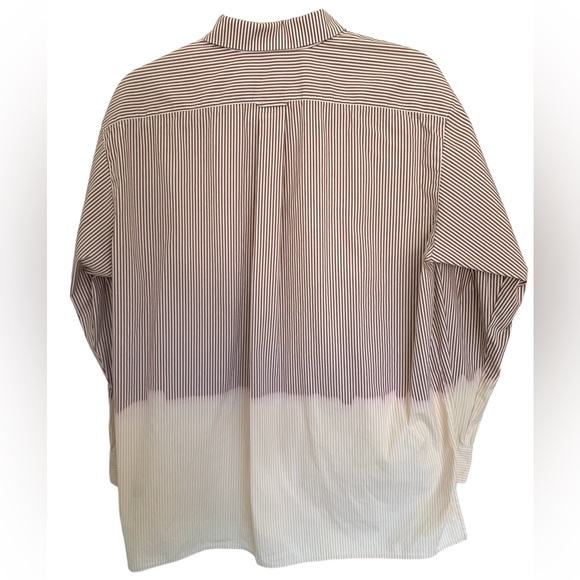 Lafayette 148  New York Everson Solo Melange Stripe Blouse Size S - Picture 6 of 9